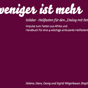 Solidarfastenbuch "Weniger ist mehr" - neue Auflage